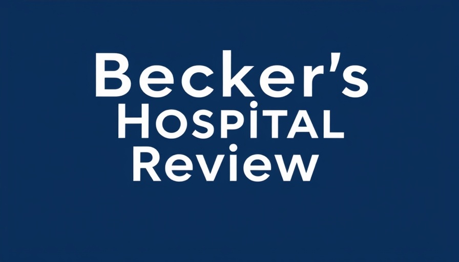 Becker's Hospital Review logo on a dark background.