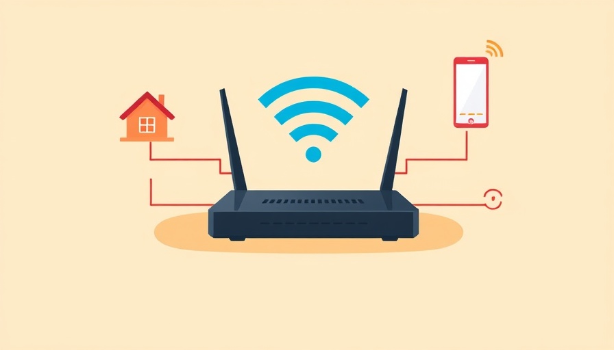 Illustration showing factors causing slow Wi-Fi speeds.