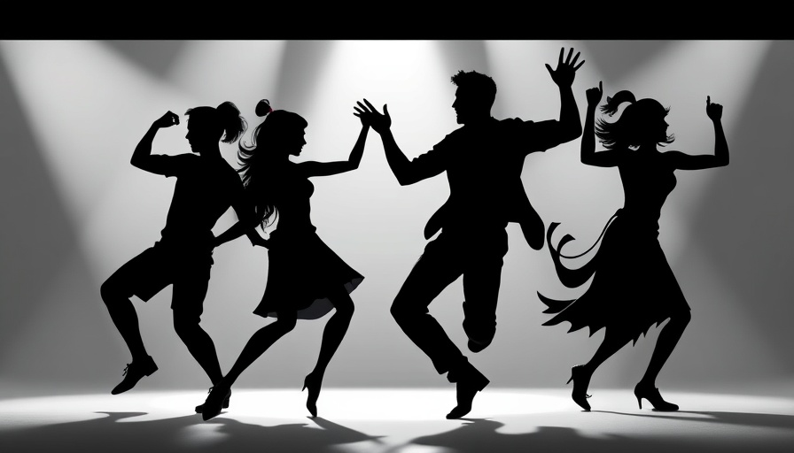 Dynamic silhouettes illustrating employee engagement strategies concept.
