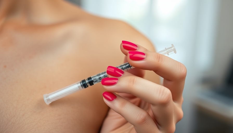 Injecting Ozempic to address metabolic effects of antipsychotics.