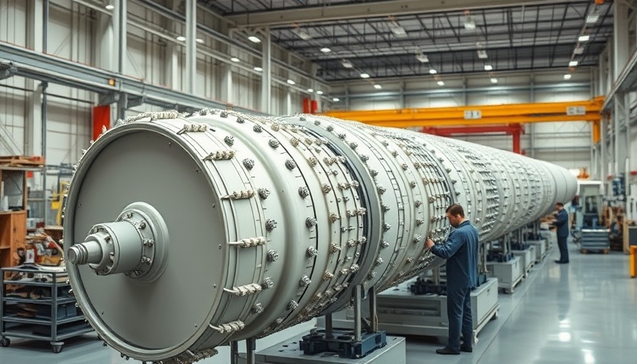 Workers assemble wind turbine parts reflecting corporate tax changes.