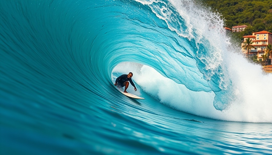 Dynamic surfing action in Surf City El Salvador waves