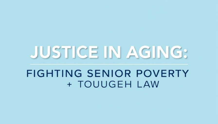 Justice in Aging text graphic in Funding for HUD Programs 2026 context