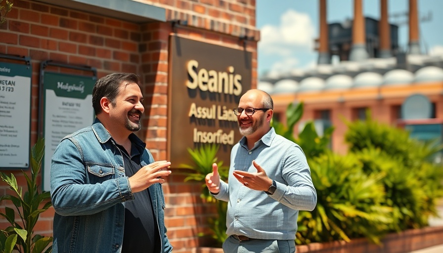 Men at American plumbing fixtures company entrance