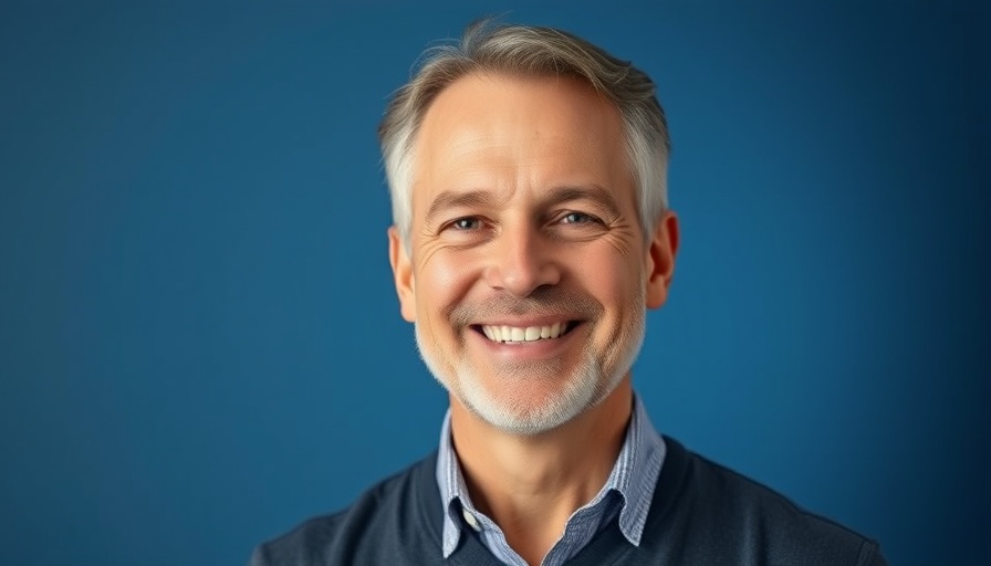 Middle-aged man smiling posed portrait related to CIF-SS transfer mess.