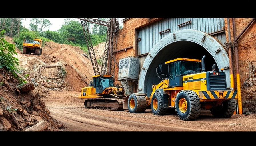 Data-Driven Strategies for Revenue Growth in Construction site's metal tunnel under blue sky.