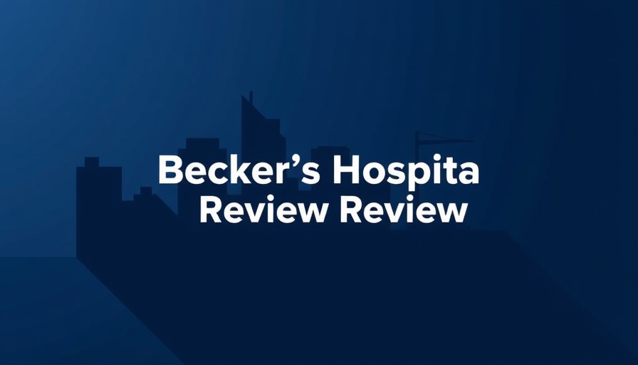 Becker's Hospital Review logo on a dark blue background.