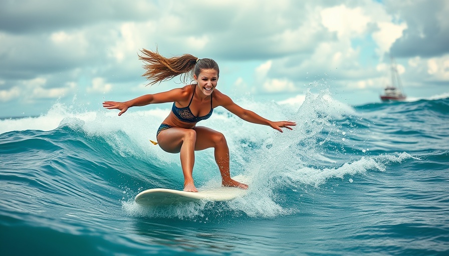 Boats vs surfboards: surfers riding waves with boats in background