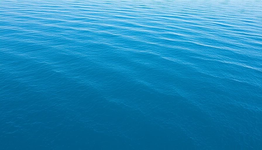 Aerial view of ocean waves, illustrating waves are energy not matter.
