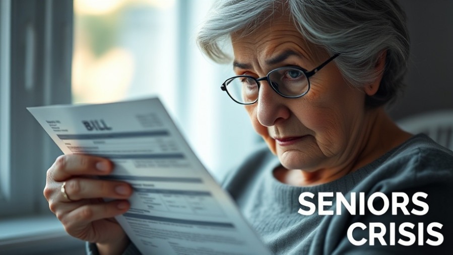 Concerned elderly woman with medical bill, highlighting health care reform impact.