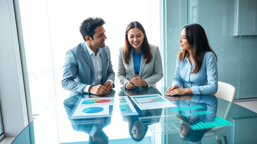 Diverse young professionals discussing tax reforms and business incentives at a modern table.