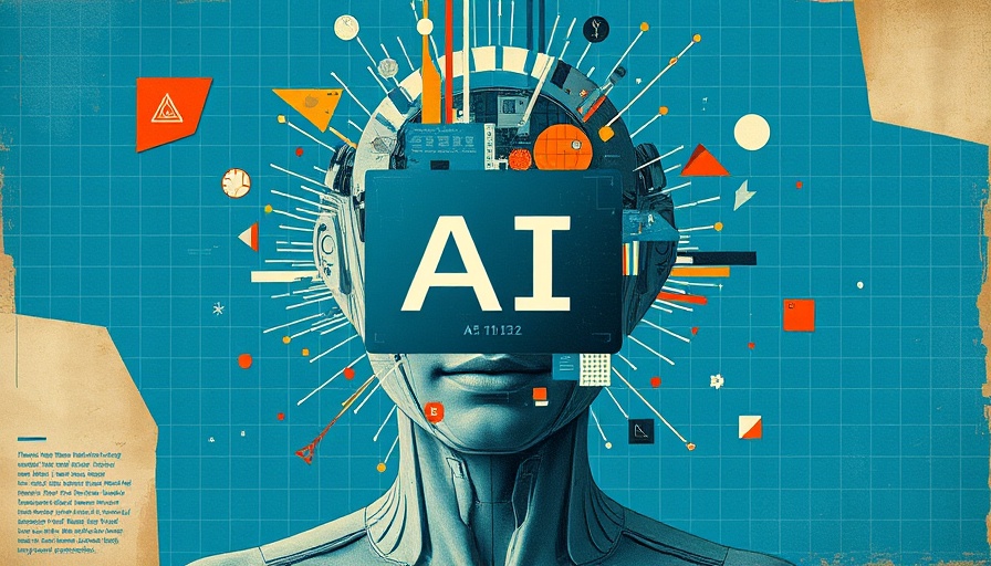 AI integration concept with digital features in 2026, vintage style.