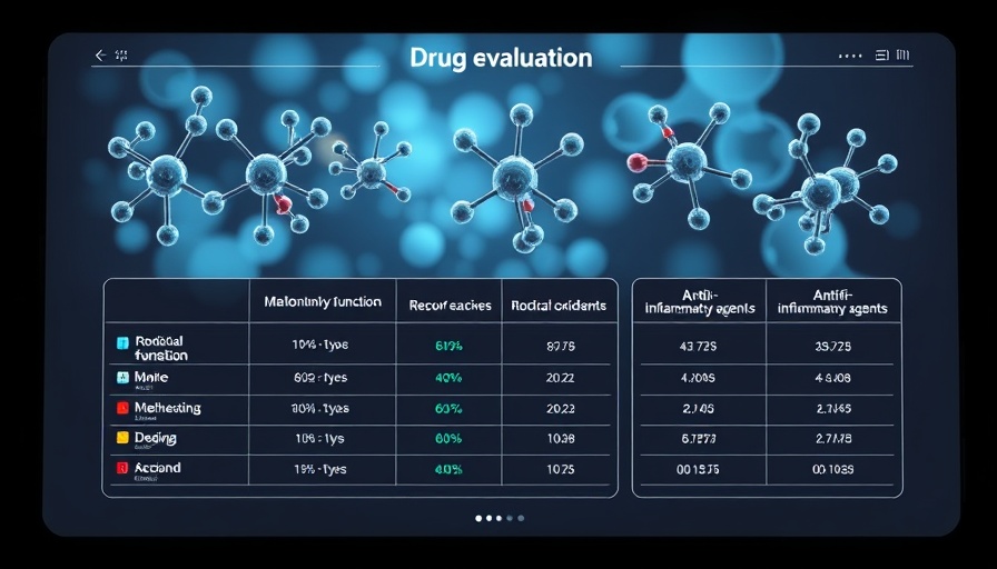 Interactive drug evaluation tool interface for public website