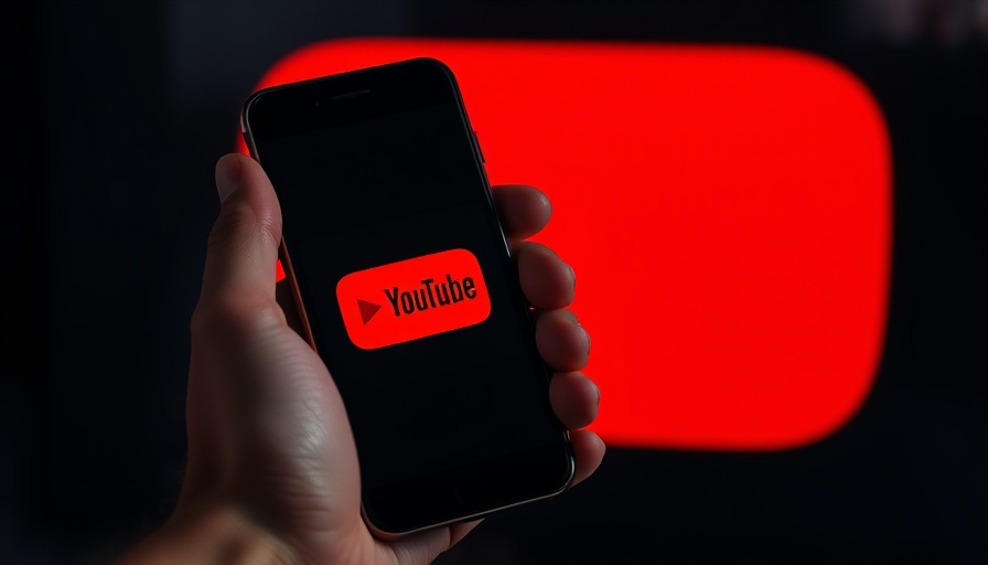 YouTube Second Chances Program logo on smartphone and background.