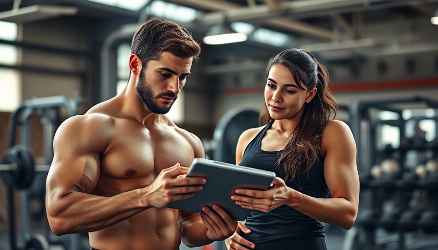 Benefits of joining a fitness training program, two people discussing in gym.