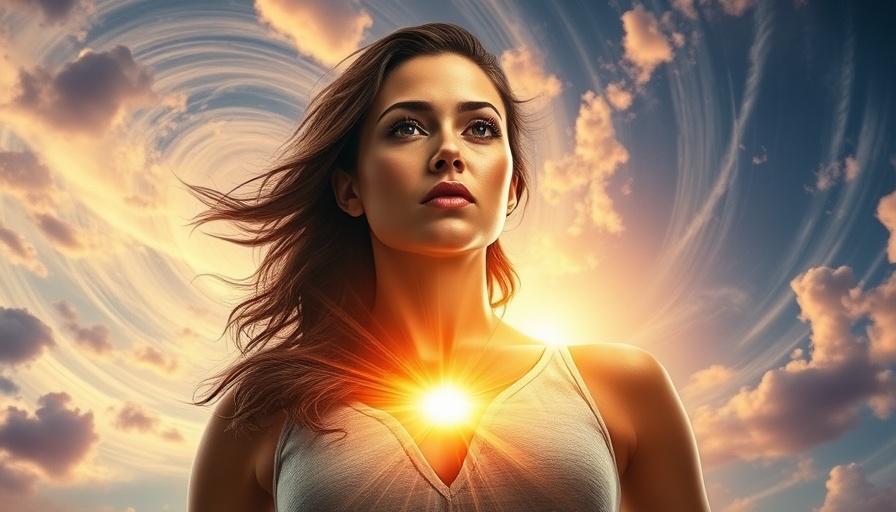 Woman healing from trauma, radiant and empowering presence.