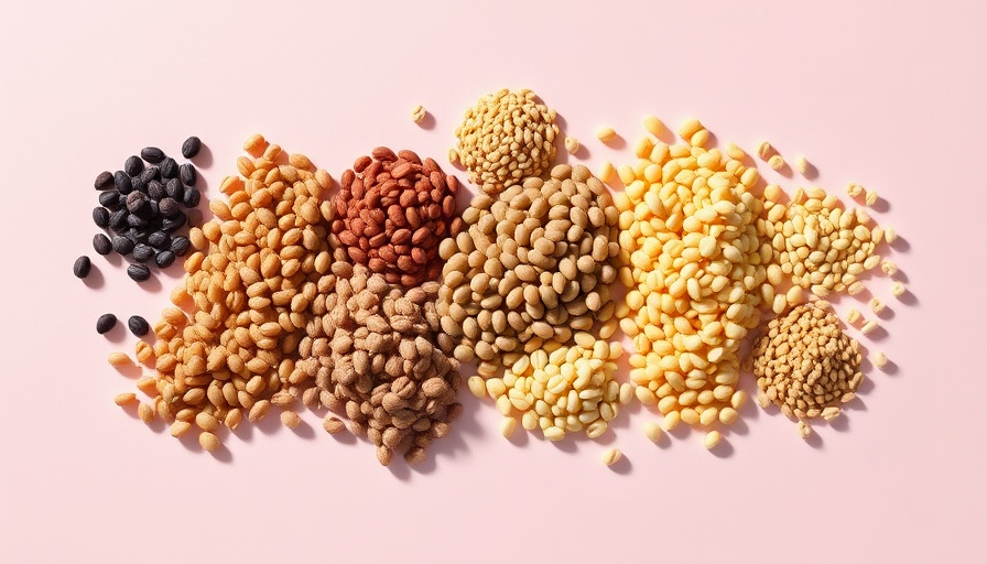 Artistic display of various lentils highlighting health benefits.