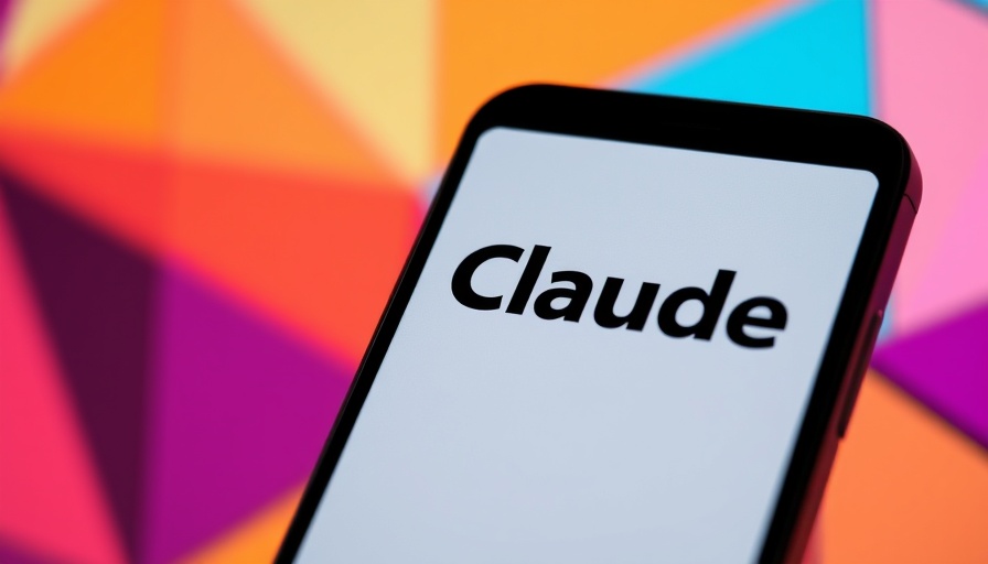 Claude Haiku 4.5 app on smartphone with abstract background.