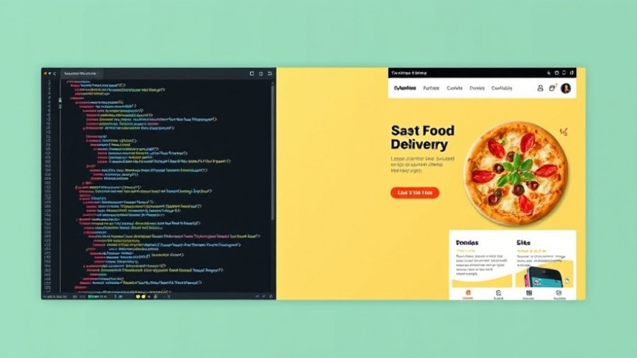 Claude Haiku 4.5 feature on a split screen showing code and food app.