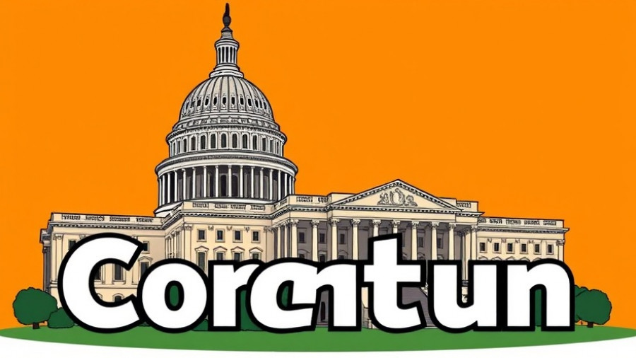 Illustrated U.S. Capitol cartoon with health news theme