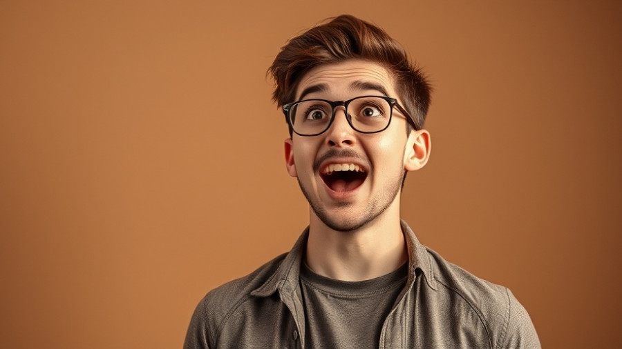 Enthusiastic man reacts to Claude AI skills features presentation.