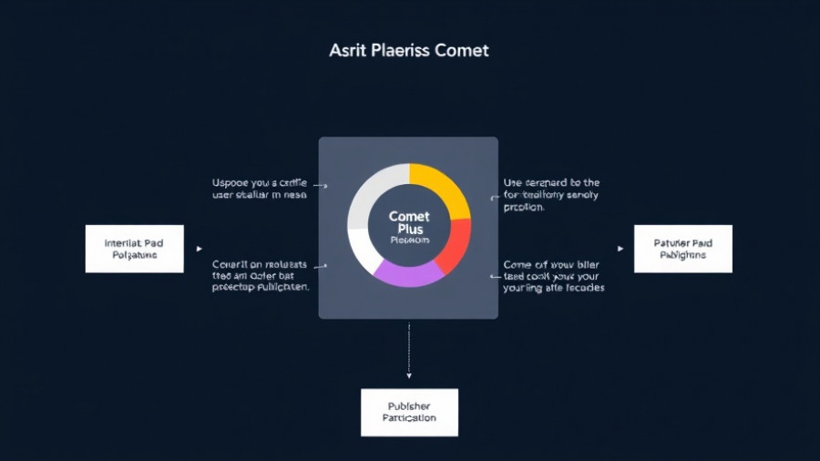 Comet Plus News Subscription platform flowchart and revenue chart.
