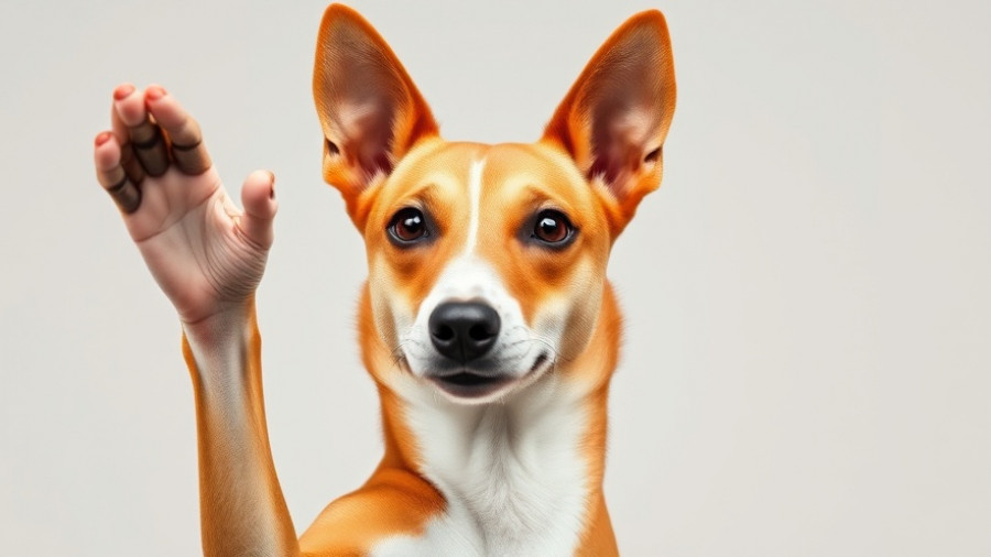 Alert basenji dog raising a paw, related to Taurine Supplementation and Lifespan Increase.