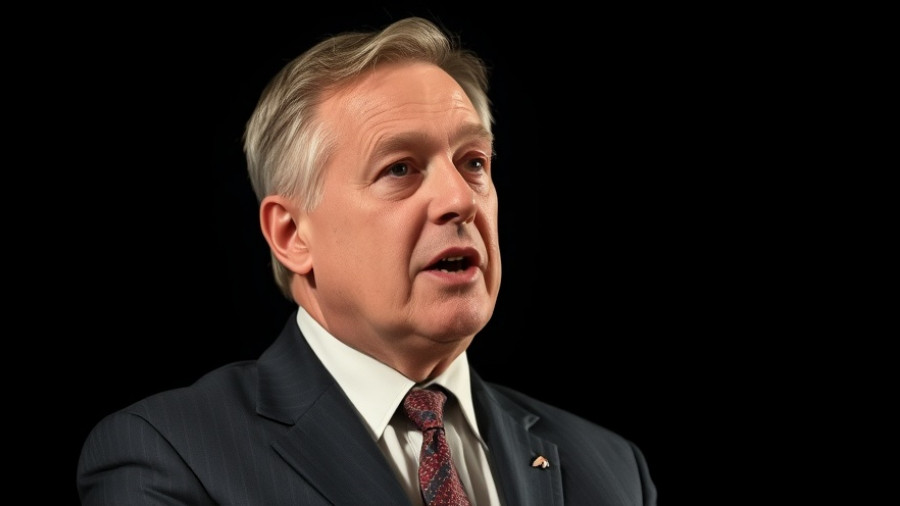 Middle-aged man discussing Grok 5 AGI, passionate expression, dark background.