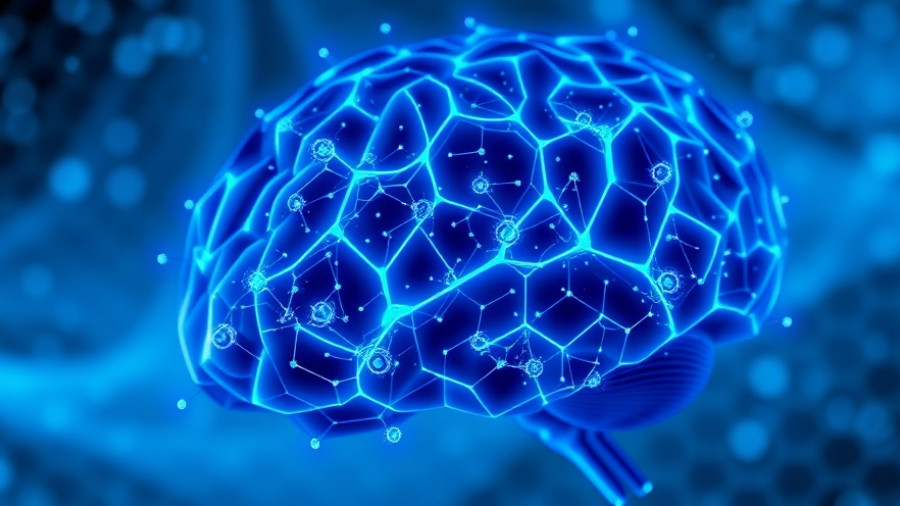 Futuristic digital brain illustration for brain health concept.