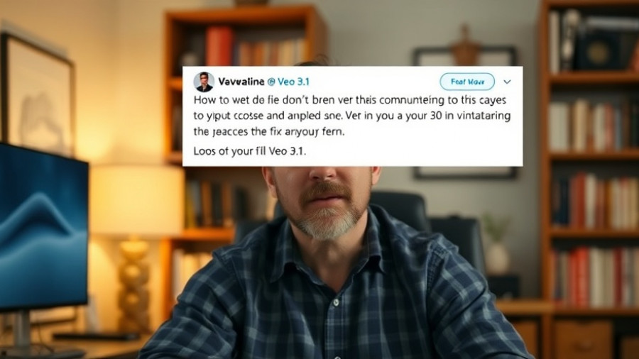 Video screenshot discussing Google Veo 3.1 health benefits with tweet overlay.