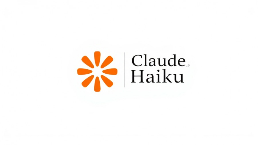 Claude Haiku 4.5 branding with stylish logo design