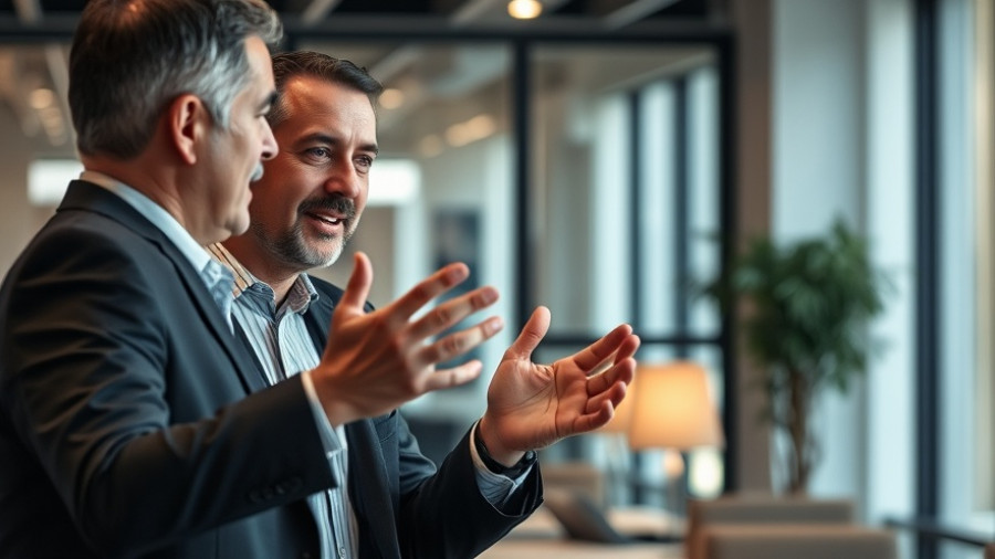 Business professional explaining financial growth, increase sales with AI technology.