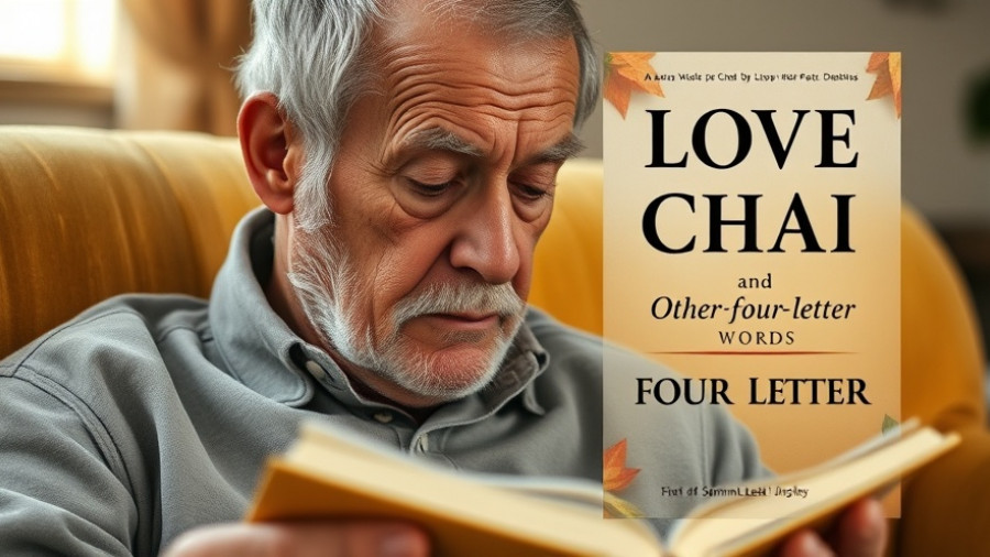 Annika Sharma's book 'Love, Chai, and Other Four-Letter Words' with reader.