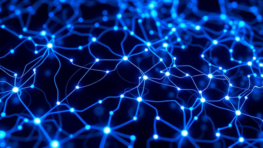 Futuristic digital neural network illustrating AI concepts.