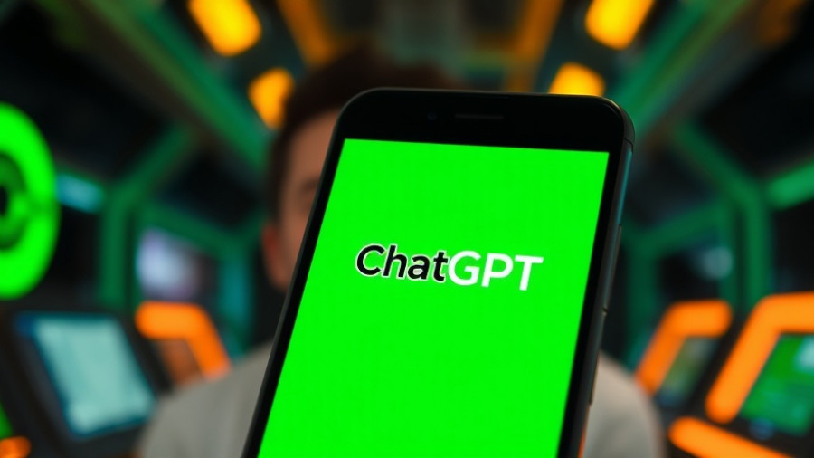 Smartphone showing ChatGPT logo for business automation.