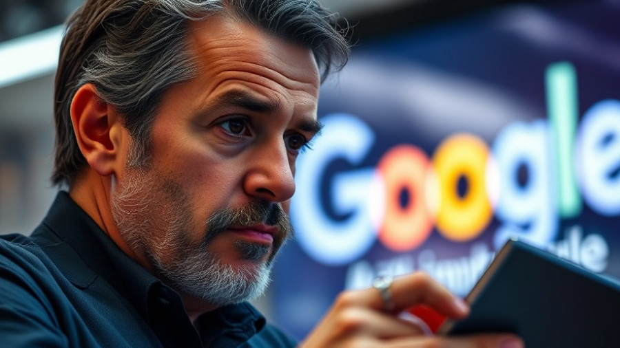 AI-driven search growth concept with a focused tech leader.