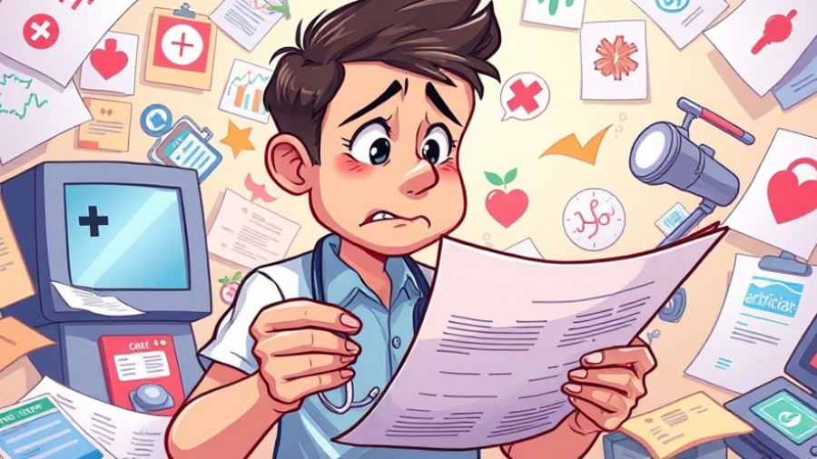 Insurance dropped your doctor; colorful illustration of healthcare confusion.