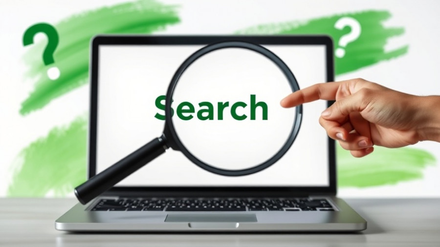 Agentic browsers in digital marketing concept with magnifying glass.