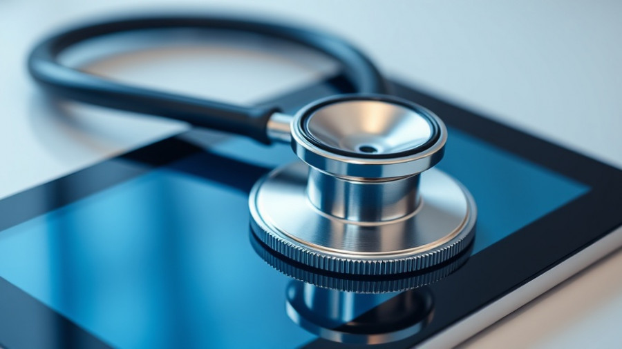 Stethoscope on tablet symbolizing Hospital-at-Home Program.