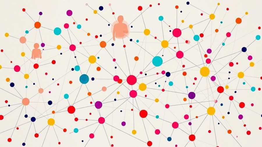 Creative collage of networking individuals on colorful nodes representing LinkedIn alternatives.