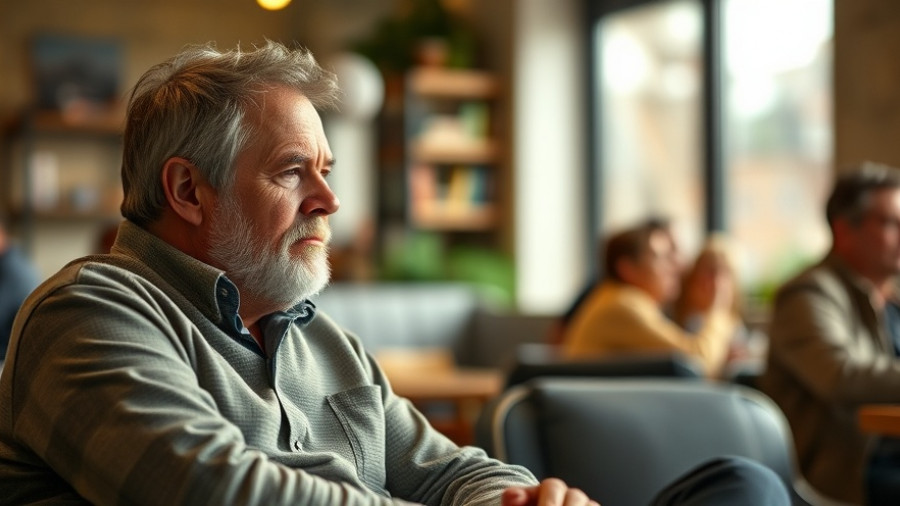 Mindful Parenting Strategies: Thoughtful man in discussion.