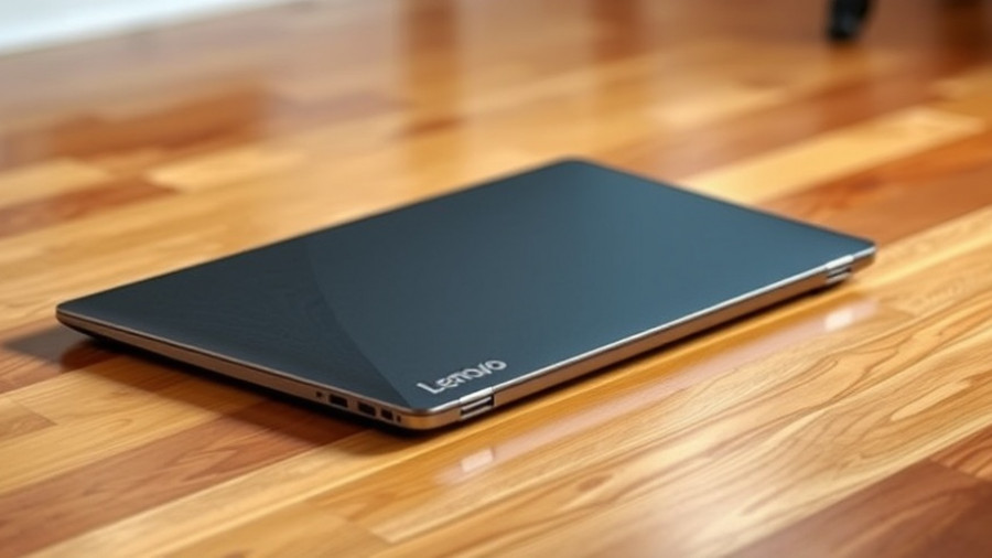 Lenovo Yoga 9i 2-in-1 Gen 10 Aura Edition laptop on wooden floor.