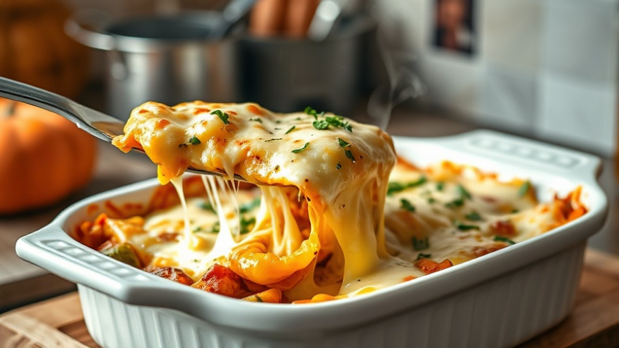 Cheesy roasted vegetable butternut squash lasagna with herbs