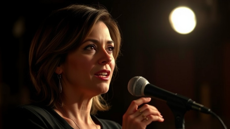 AI in Education discussion with a confident woman speaking into a microphone.