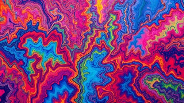 Abstract art reflecting Geometric UDT in Decision-Making with vibrant layers.