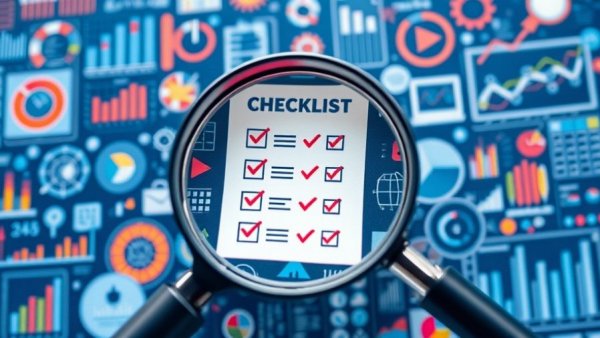 Local SEO Audit Checklist illustration with data charts.