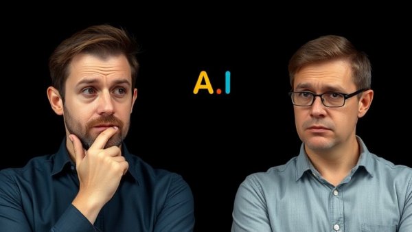 Two men discussing the next 1,000 days of AI, text saying 'We are not ready'.