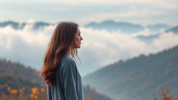 12 Minute Meditation for Body Pain promotion with mountain scenery.