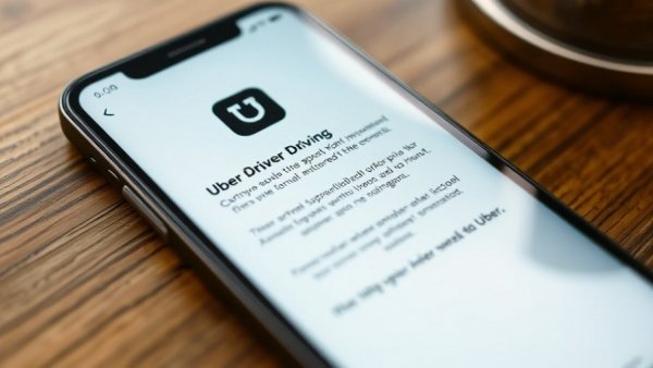 Uber Driver app installation screen on smartphone for drivers.