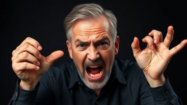 Gemini 3.0 AI technology: man reacting intensely.